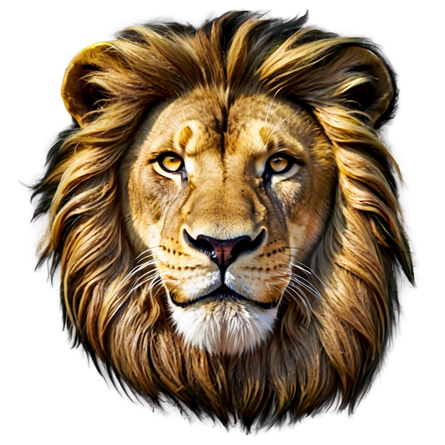 Lion Face In Detail Png Qaf PNG