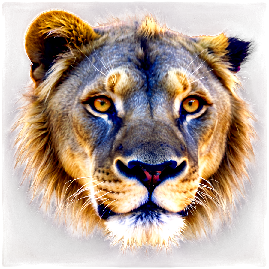 Lion Face In Shadows Png Hyk59 PNG