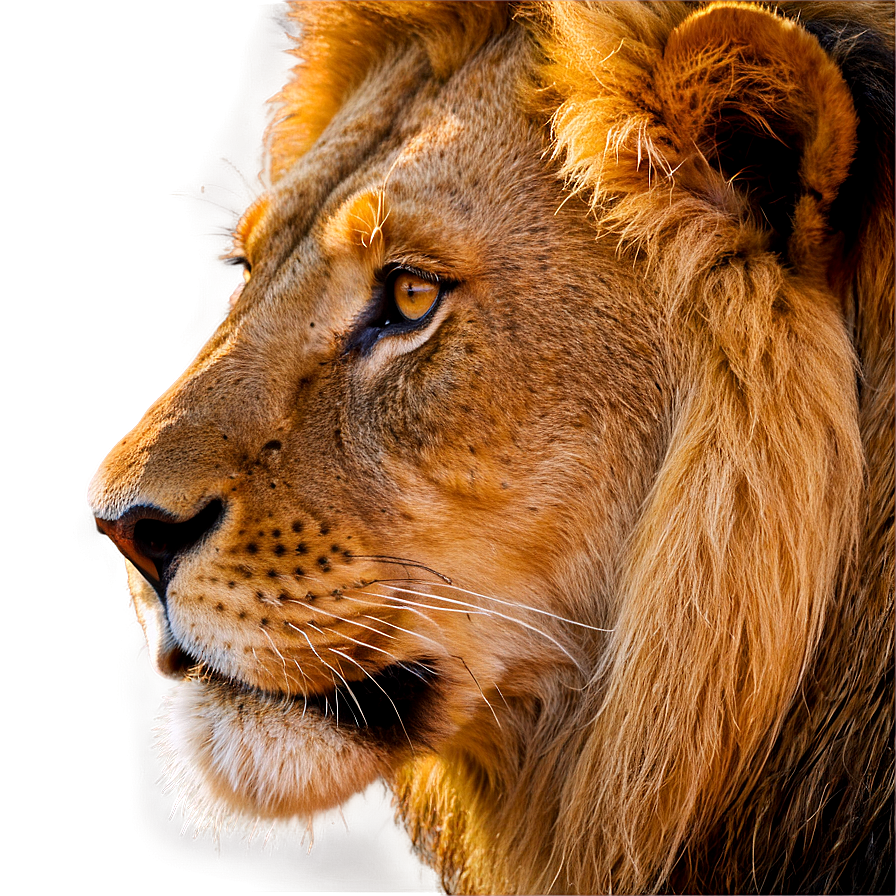 Lion Face In Sunlight Png Hoa59 PNG