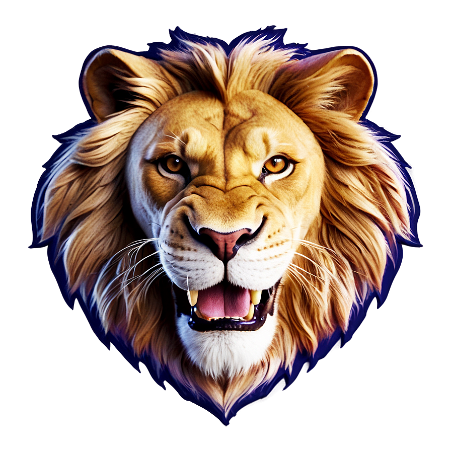 Lion Face Mascot Png 06122024 PNG