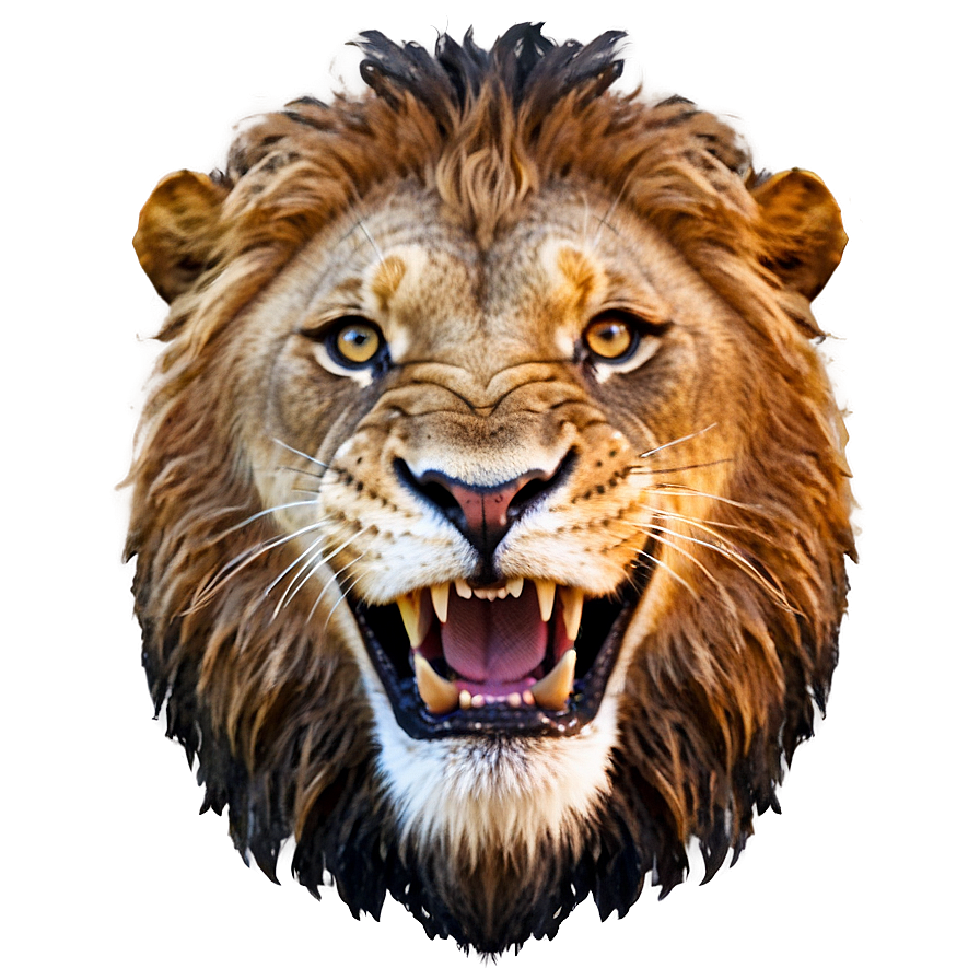 Lion Face Roar Png 06122024 PNG