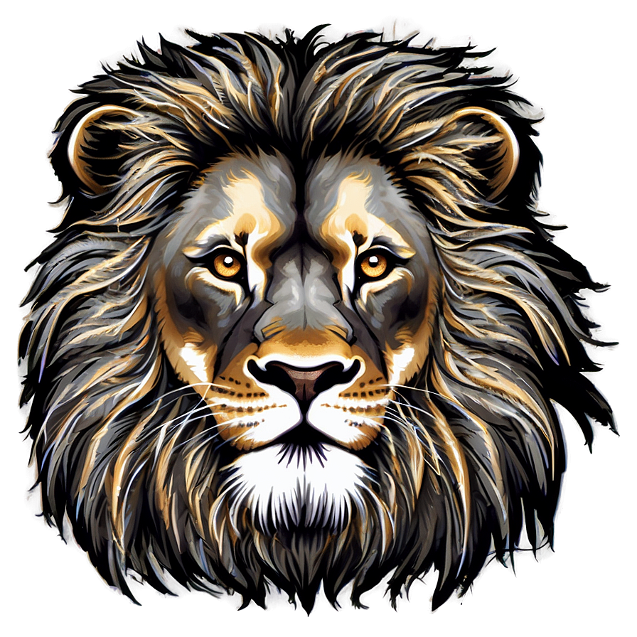 Lion Face Silhouette Png Srg PNG