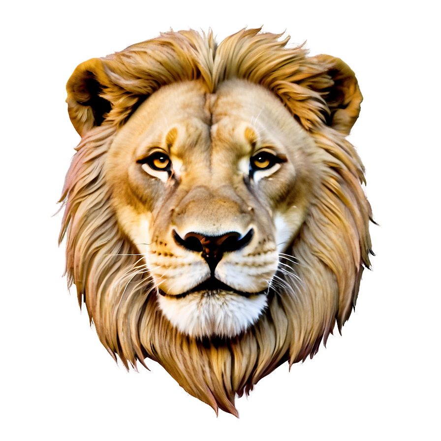 Lion Face Sketch Png 06122024 PNG