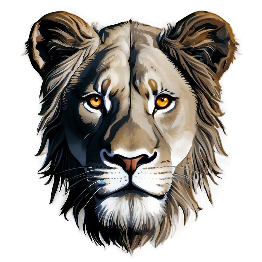 Lion Face Vector Png 68 PNG