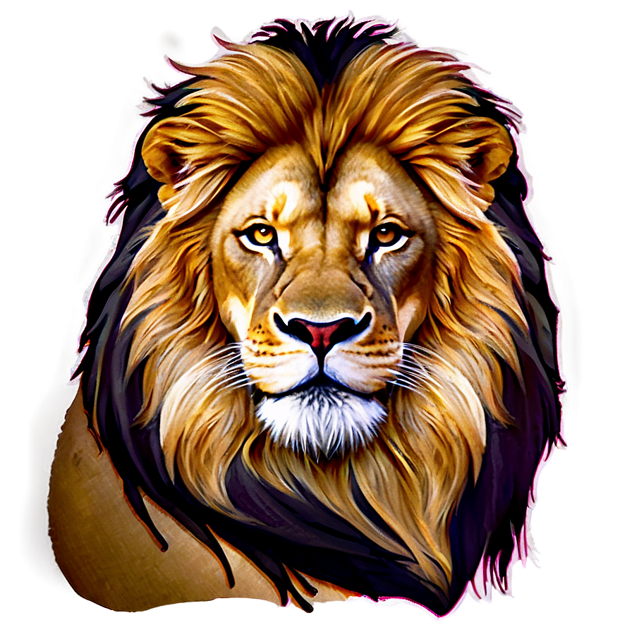 Lion Face With Crown Png 6 PNG