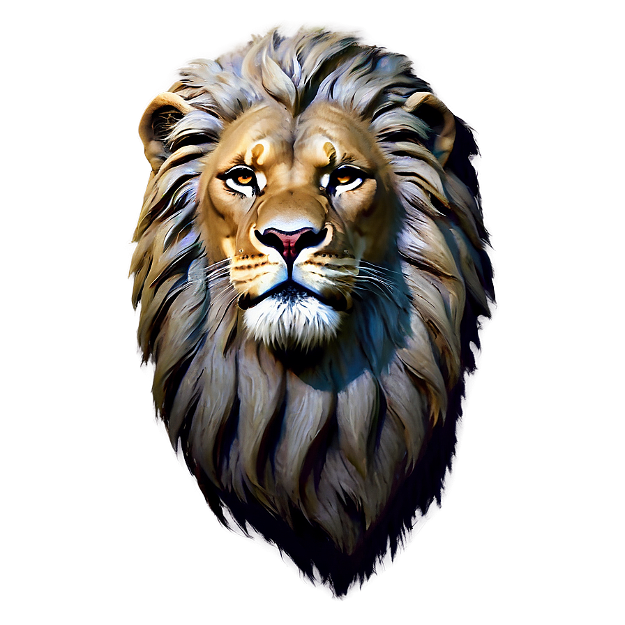 Download Lion Face With Crown Png Hag94 | Wallpapers.com