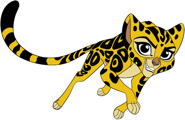 Lion Guard Animated Cheetah Character PNG