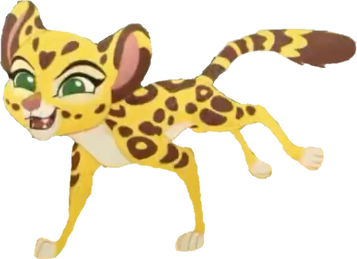 Lion Guard Animated Cheetah Character PNG