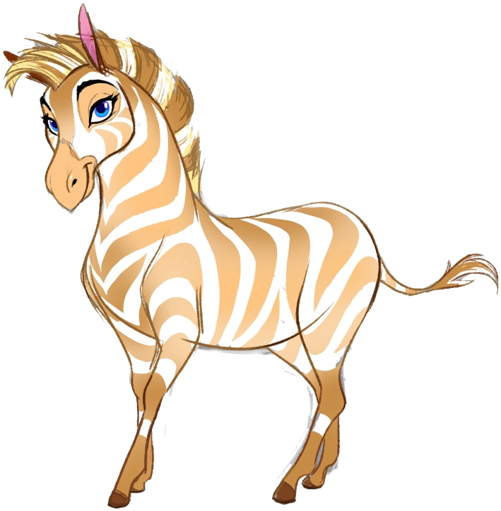 Lion Guard Animated Zebra Character PNG