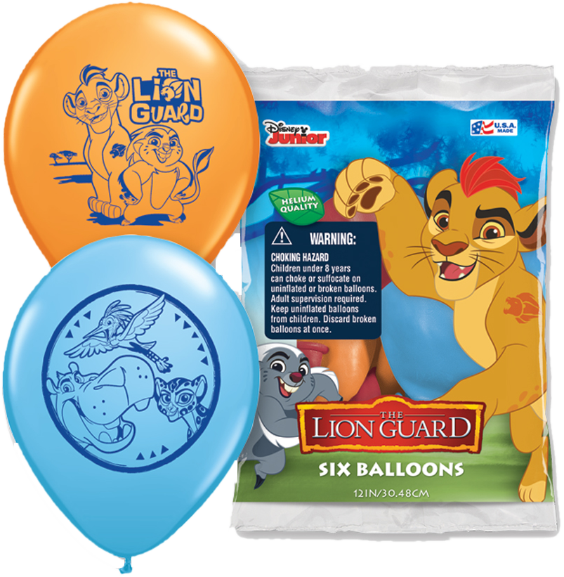 Lion Guard Character Balloons Packaging PNG