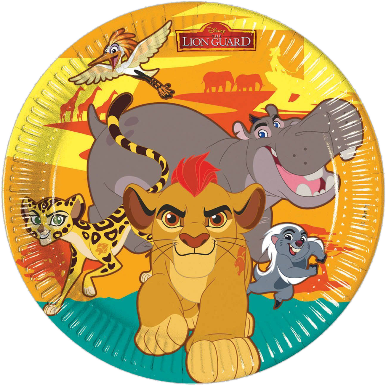 Lion Guard Characters Plate PNG