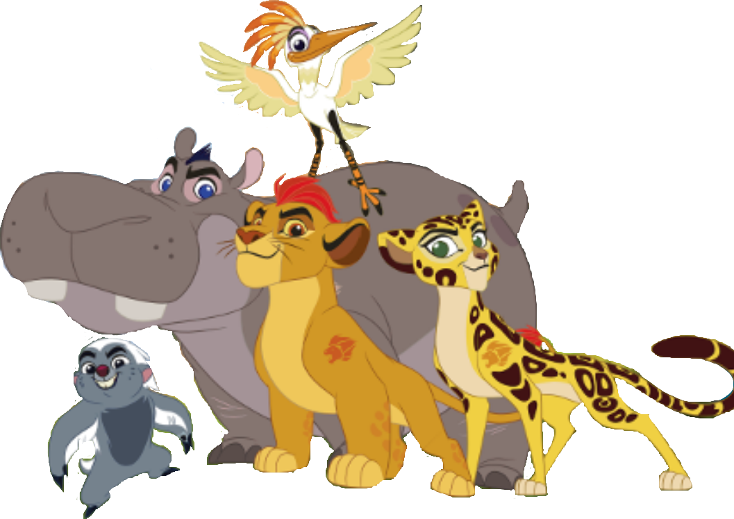 Lion Guard Characters Together PNG