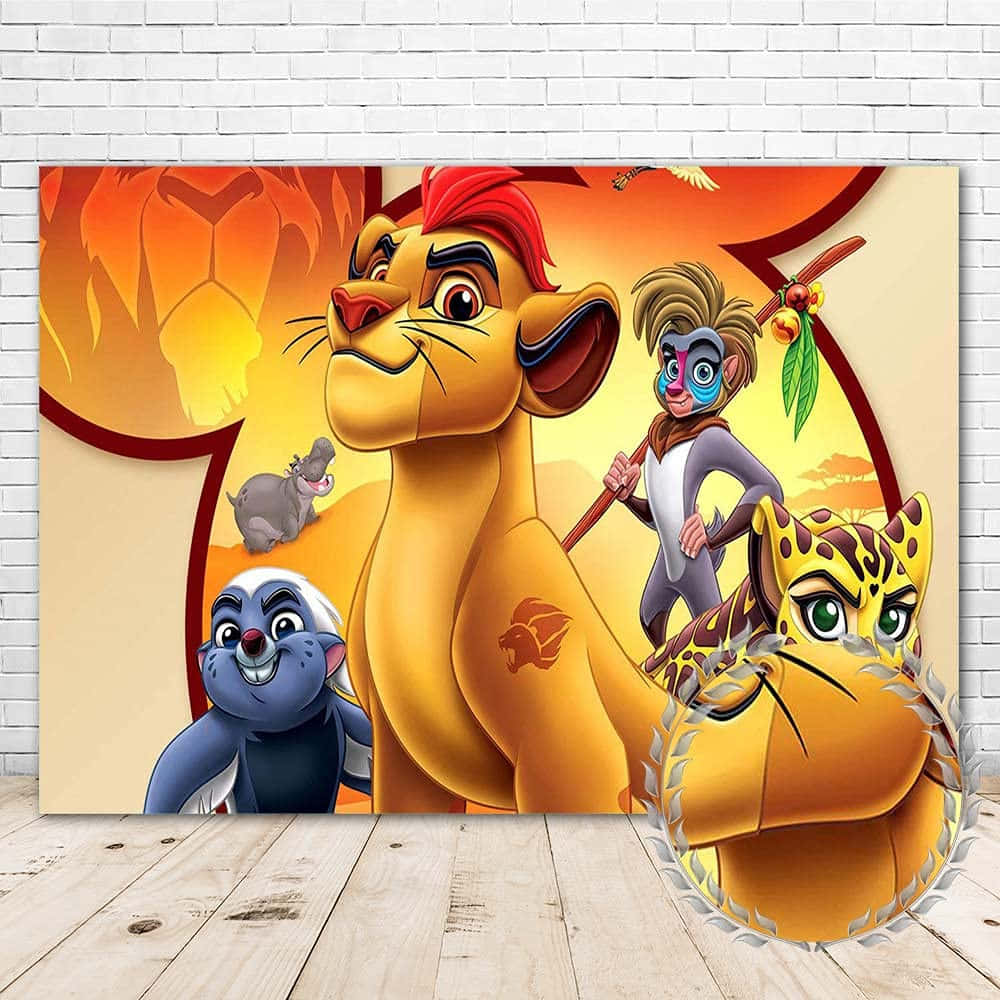 Kion og hans Lion Guard venner forbereder sig på endnu et spændende eventyr! Wallpaper