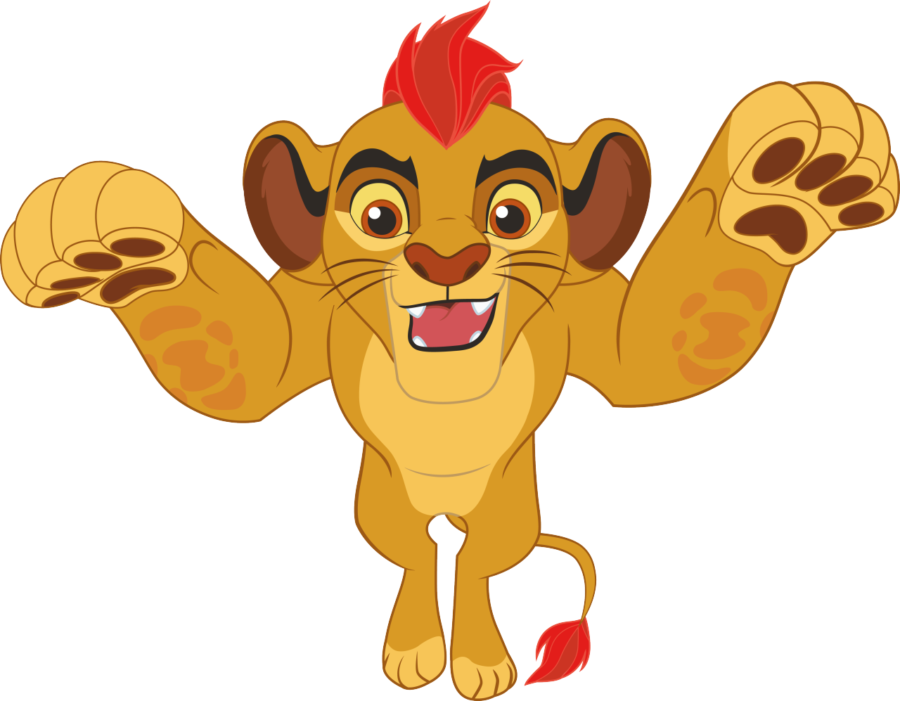 Lion Guard Kion Excited Pose PNG