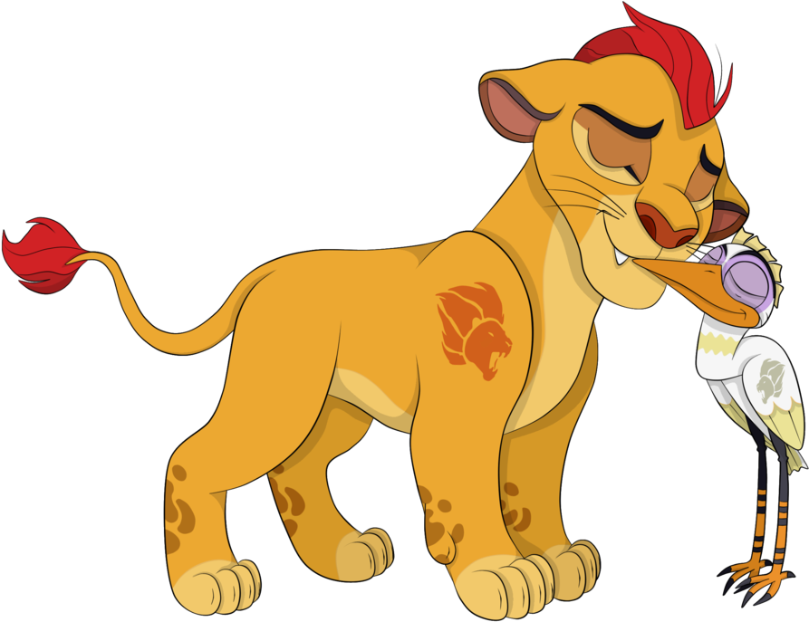 Lion Guard Kionand Ono Friendship PNG