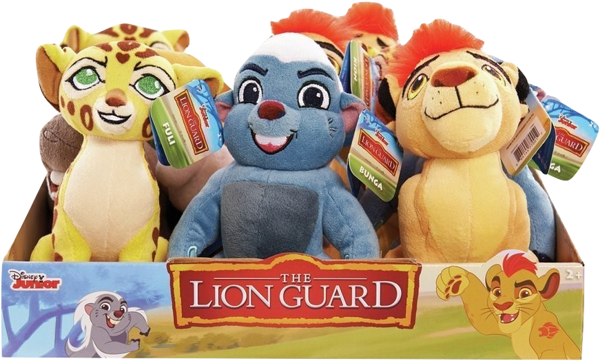 Lion Guard Plush Toys Display PNG