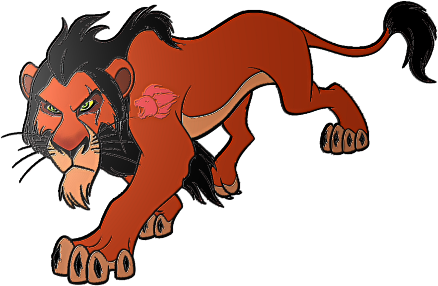 Lion Guard Scar Character Art PNG