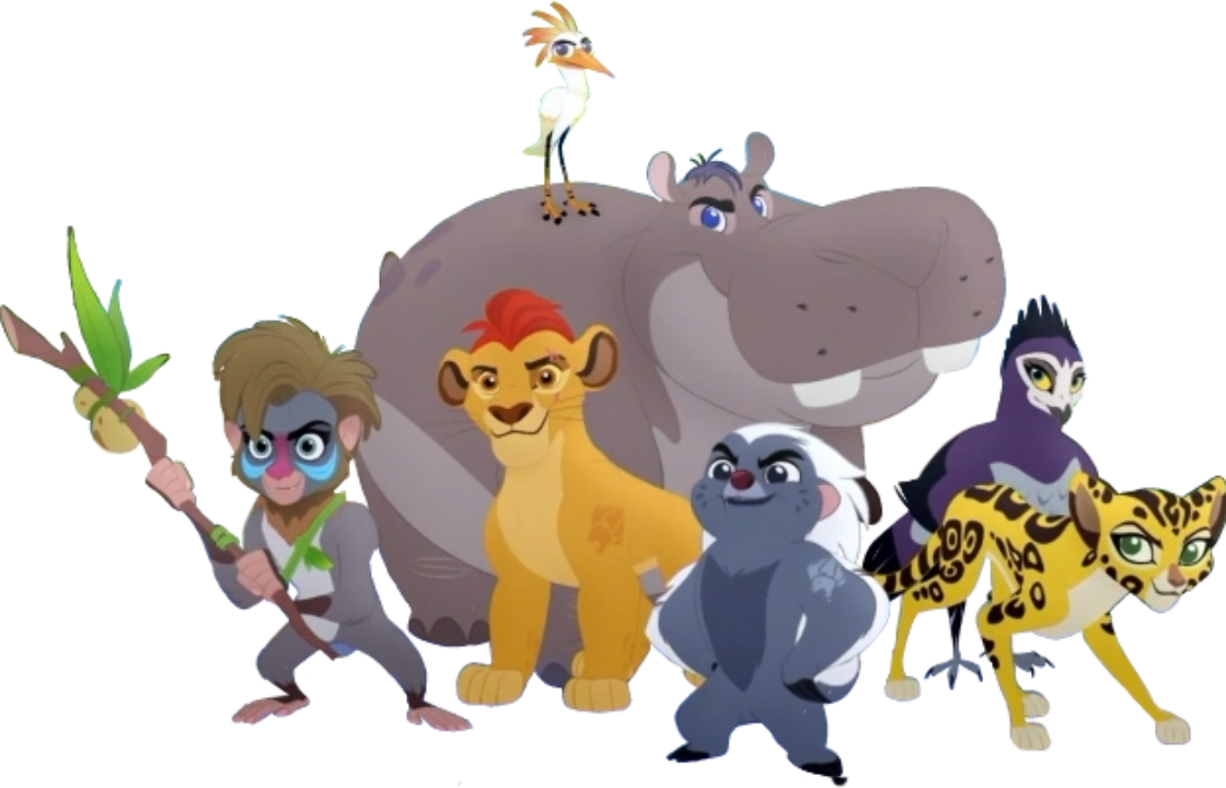 Lion Guard Team Pose PNG