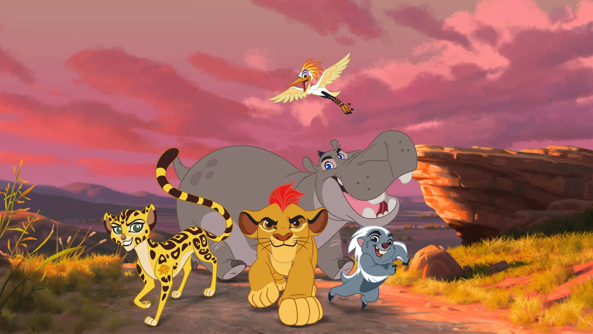 Lionguard Freunde Disney Film Wallpaper