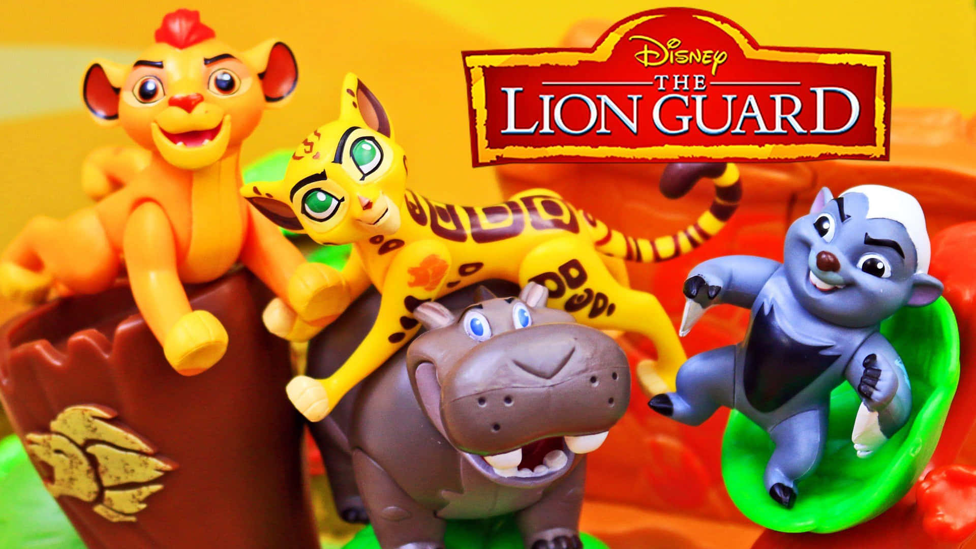 3D-vægmalerier af Disney-løvegarde-legetøj Wallpaper