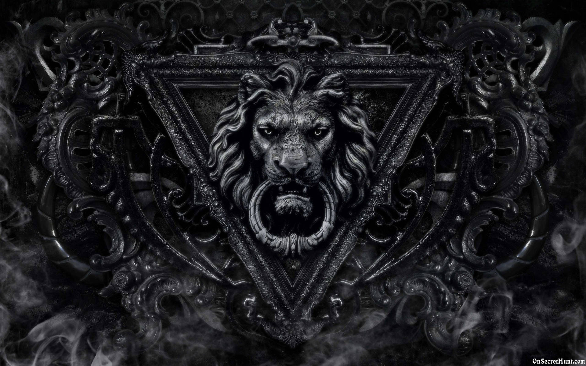 Lion Head Door Knocker Wallpaper