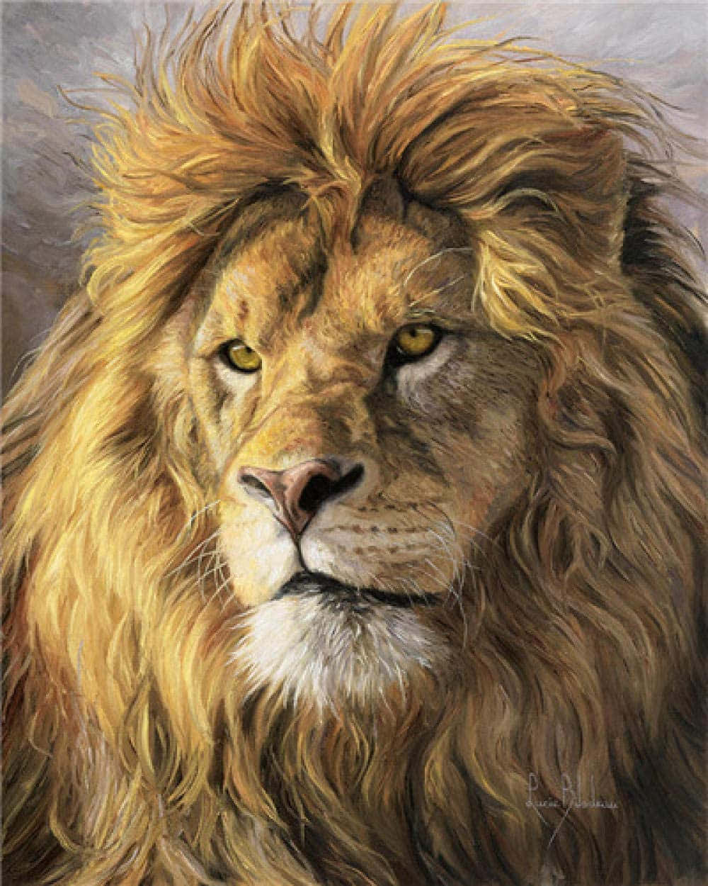 Detmajestætiske Ansigt Af En Løve