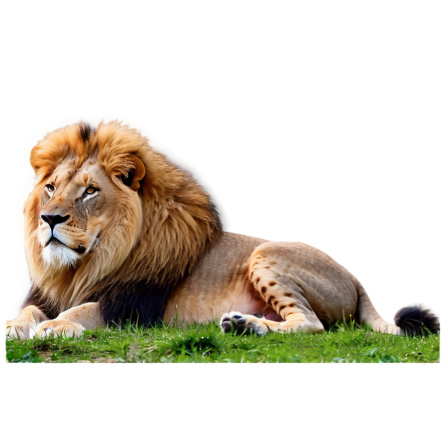 Lion In Natural Habitat Png Evy26 PNG