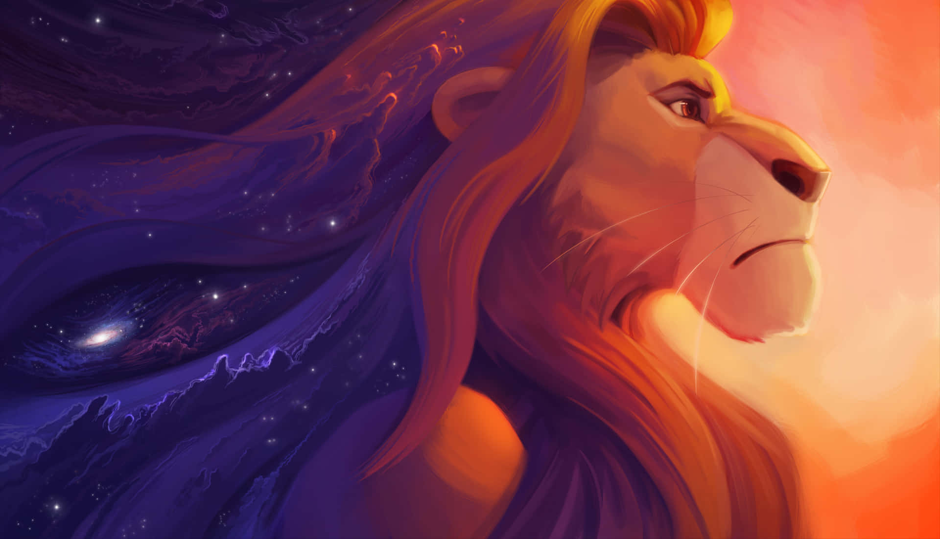 Erlebedie Magie Des Lebenskreises Mit Diesem Ästhetischen Lion King Hintergrundbild Wallpaper