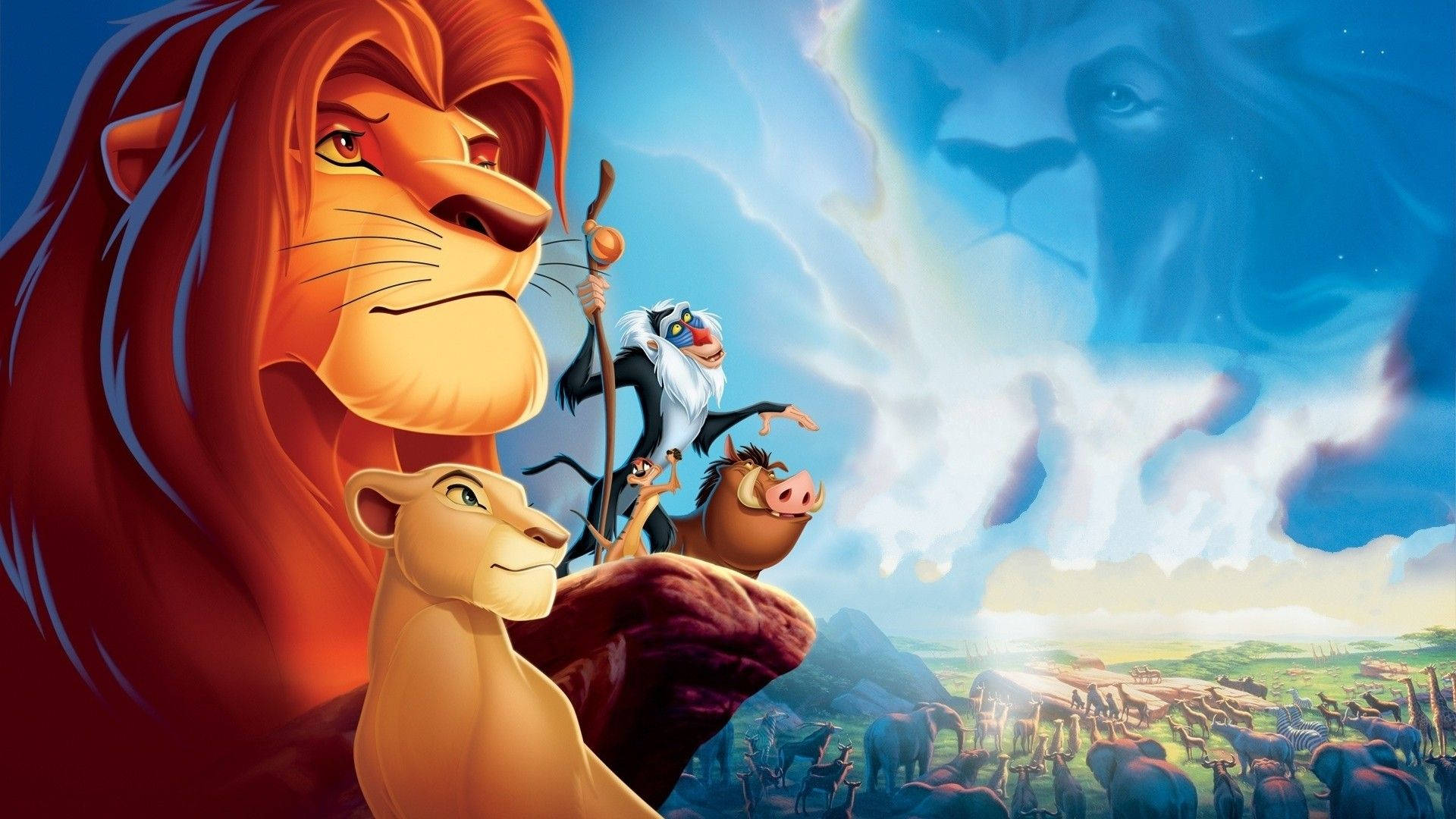 The iconic gang of Disney's Lion King Wallpaper