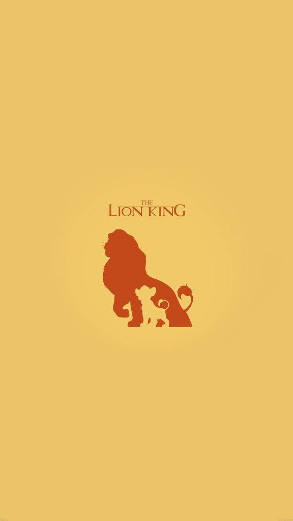 Lion King Minimalist Disney Iphone Wallpaper