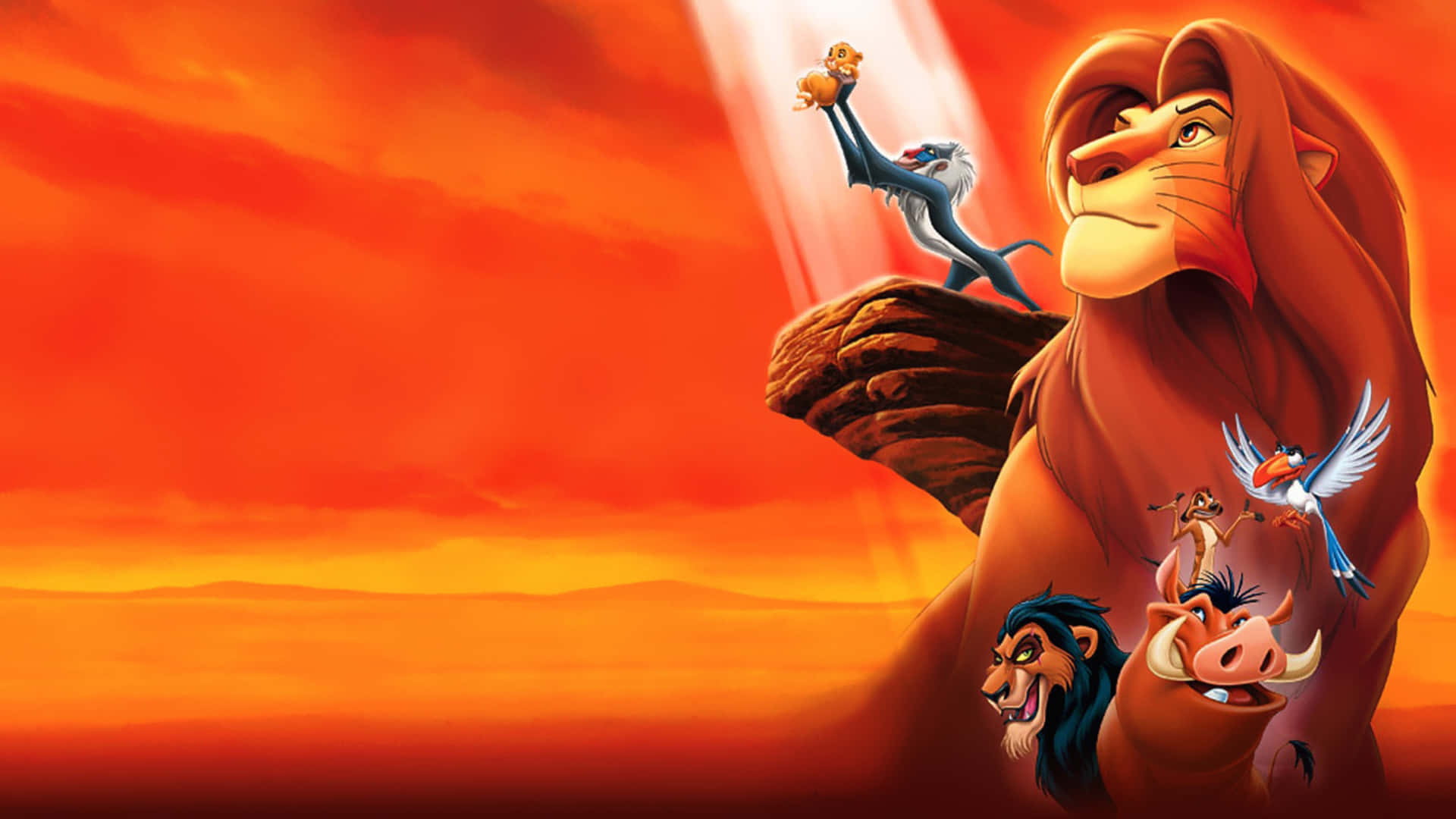 Red Orange Lion King Picture