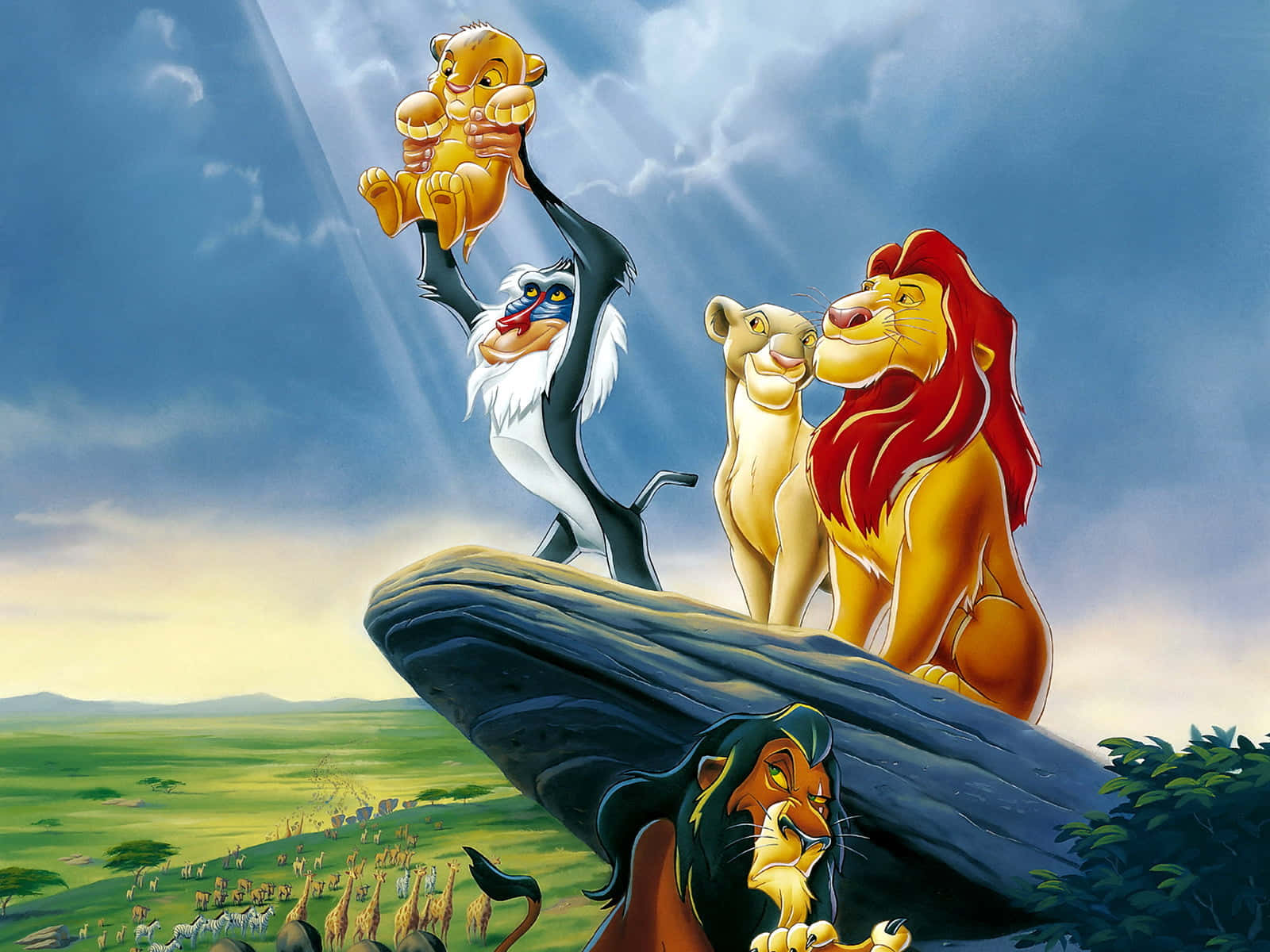 Lion King Pride Rock Presentation Wallpaper