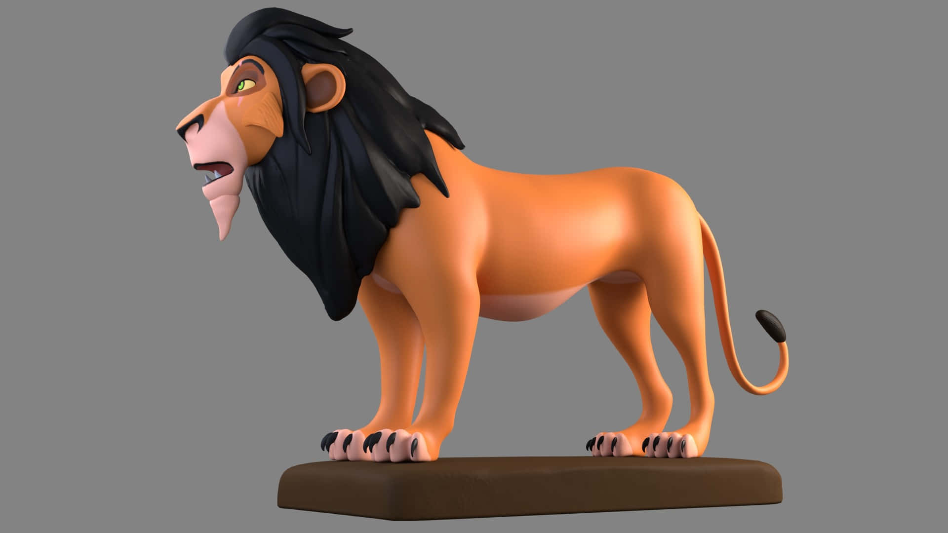 Scar,den Skurkaktiga Lejonet Från Disneys Lejonkungen. Wallpaper