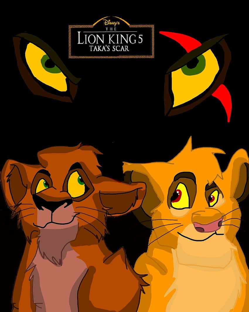 Denlömska Och Avundsjuka Scar Från Disney-klassikern Lejonkungen. Wallpaper