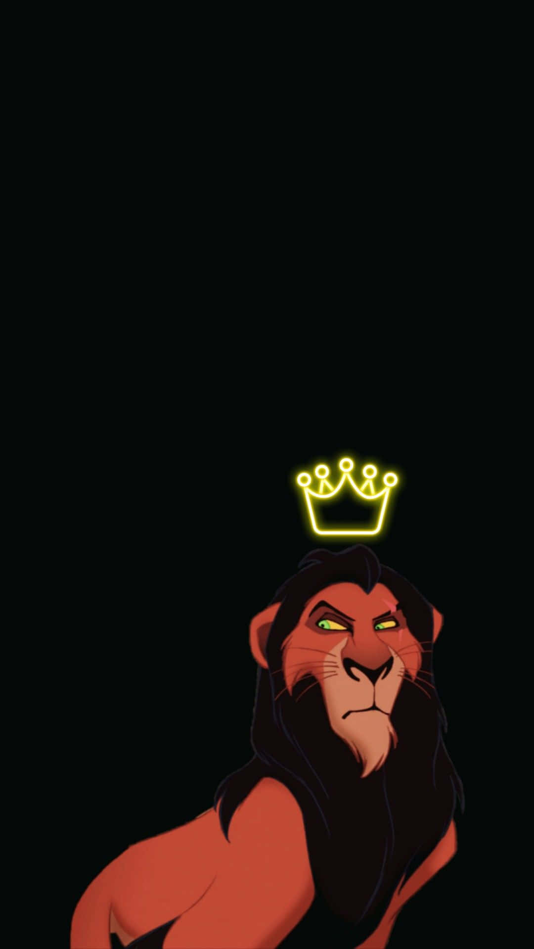 Løvekongens Scar i sin fulde regal glans Wallpaper