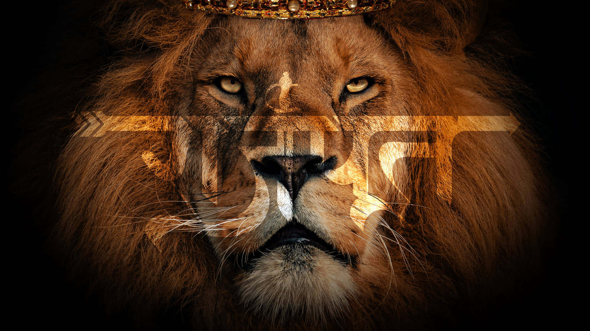 The roaring Lion of Judah symbolizes strength and courage.