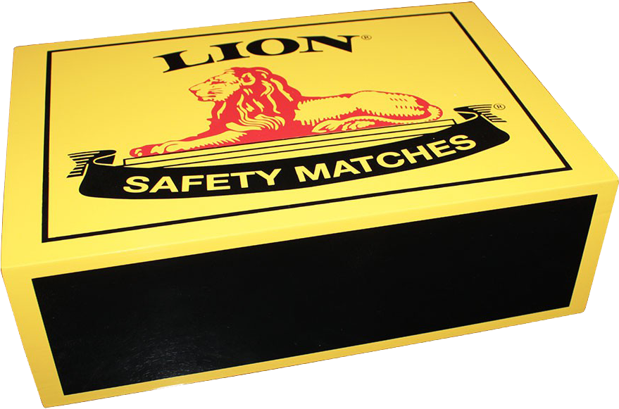 Lion Safety Matches Box PNG