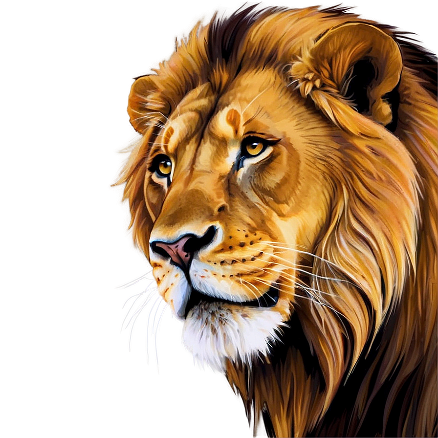 Download Lion Vector Illustration Png 19 | Wallpapers.com