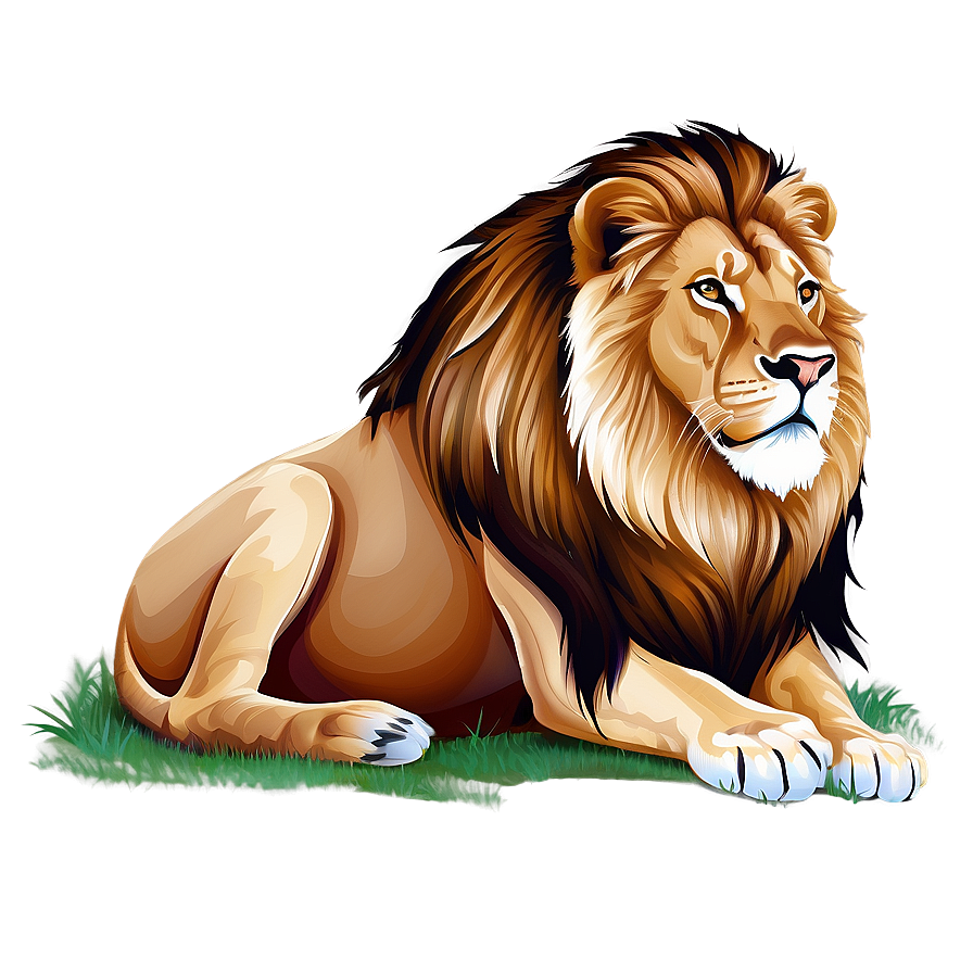 Lion Vector Illustration Png 5 PNG