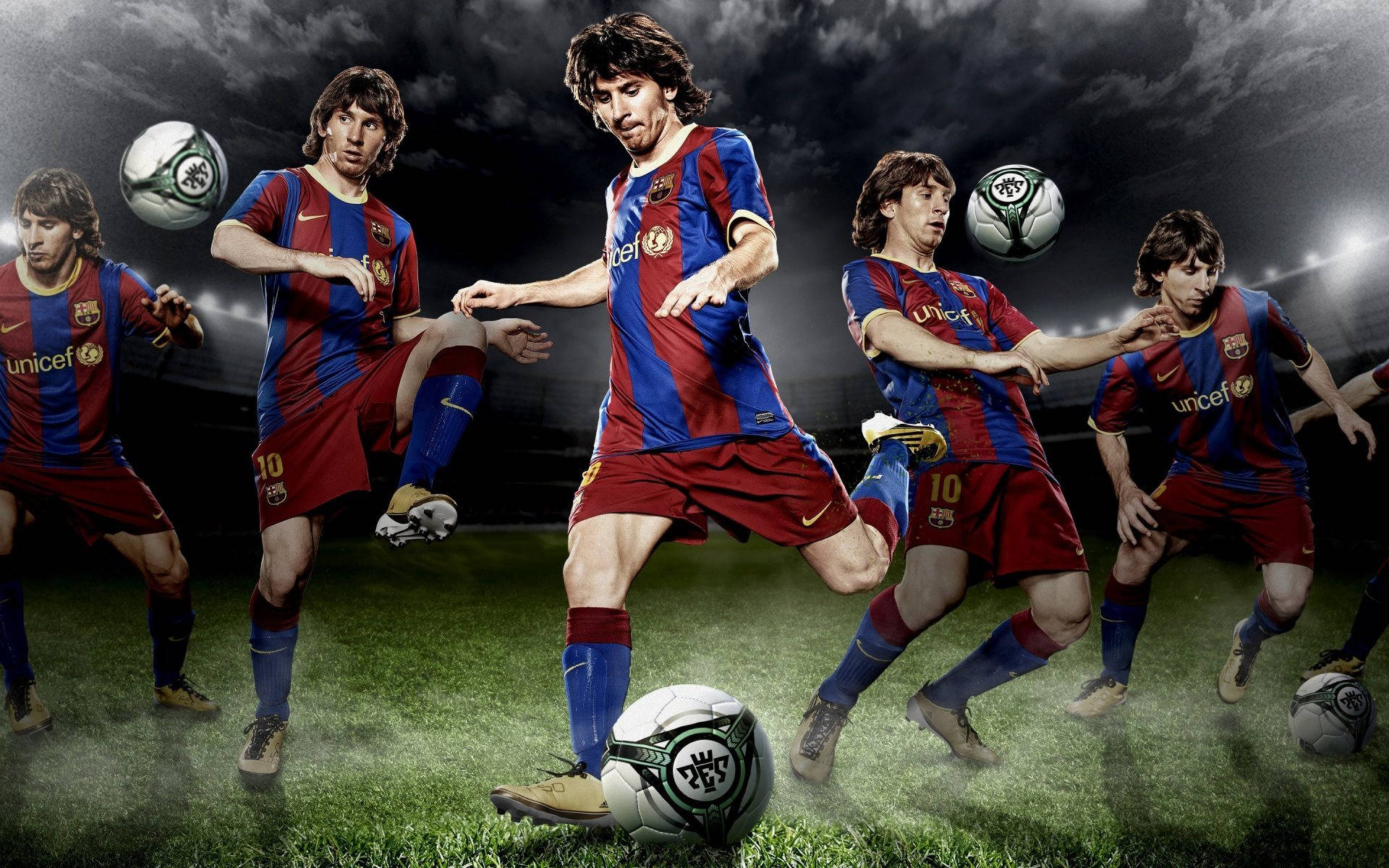 Lionel Messi 2020 Different Poses Wallpaper