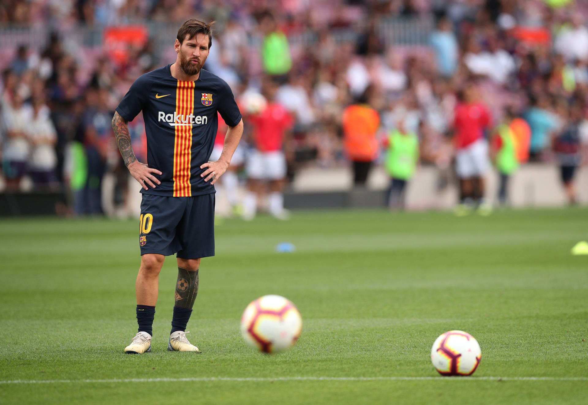 Allenamento Di Tiro Di Lionel Messi 2020 Sfondo