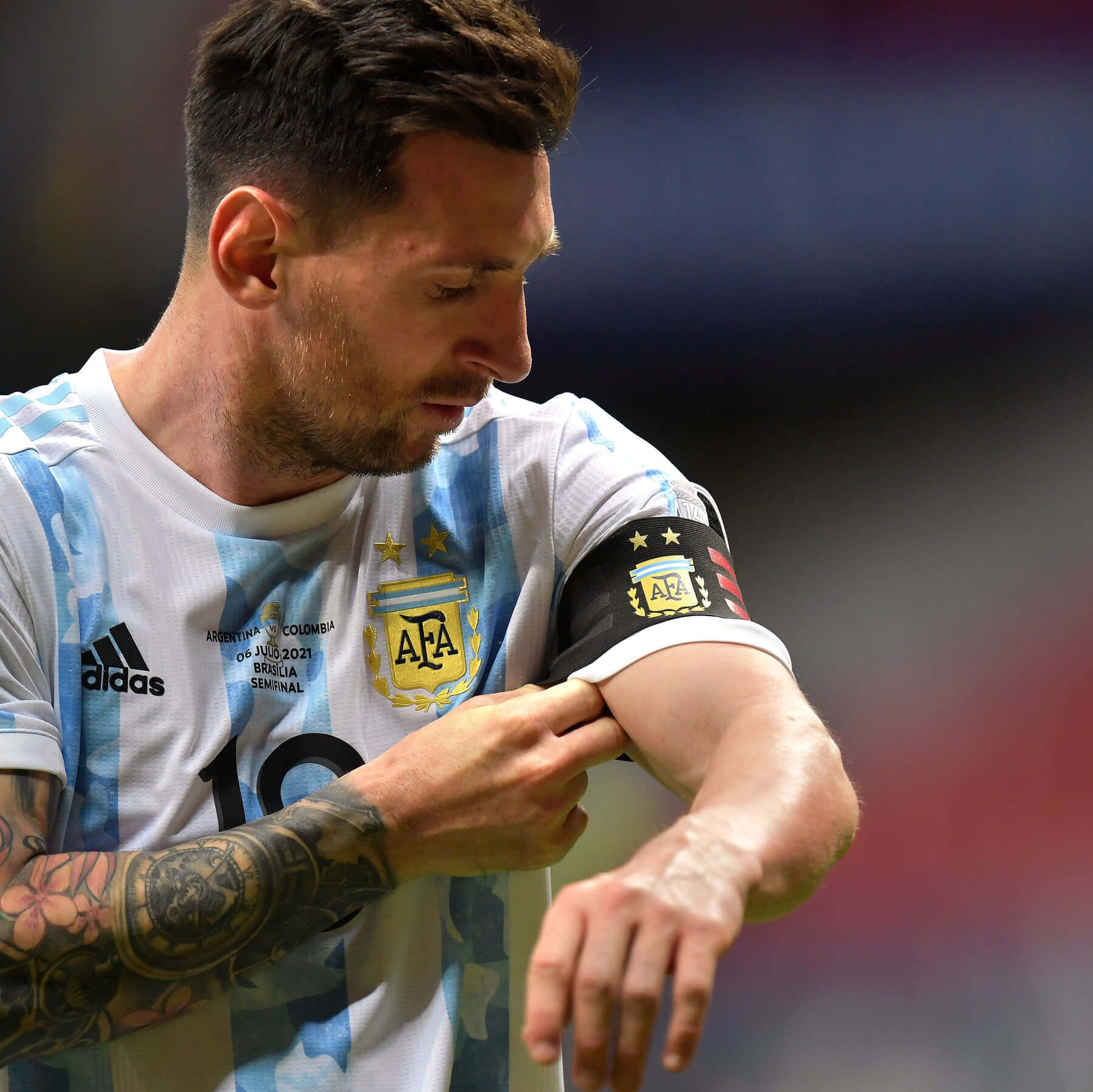 Lionel Messi Argentinië Aanvoerder 2022 Achtergrond