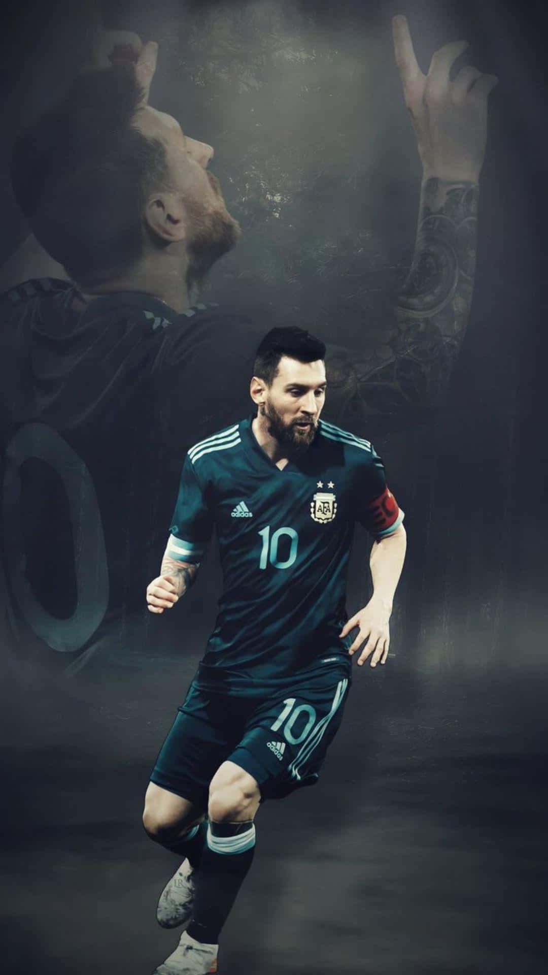 Lionel_ Messi_ Argentina_ Jersey_2022 Wallpaper