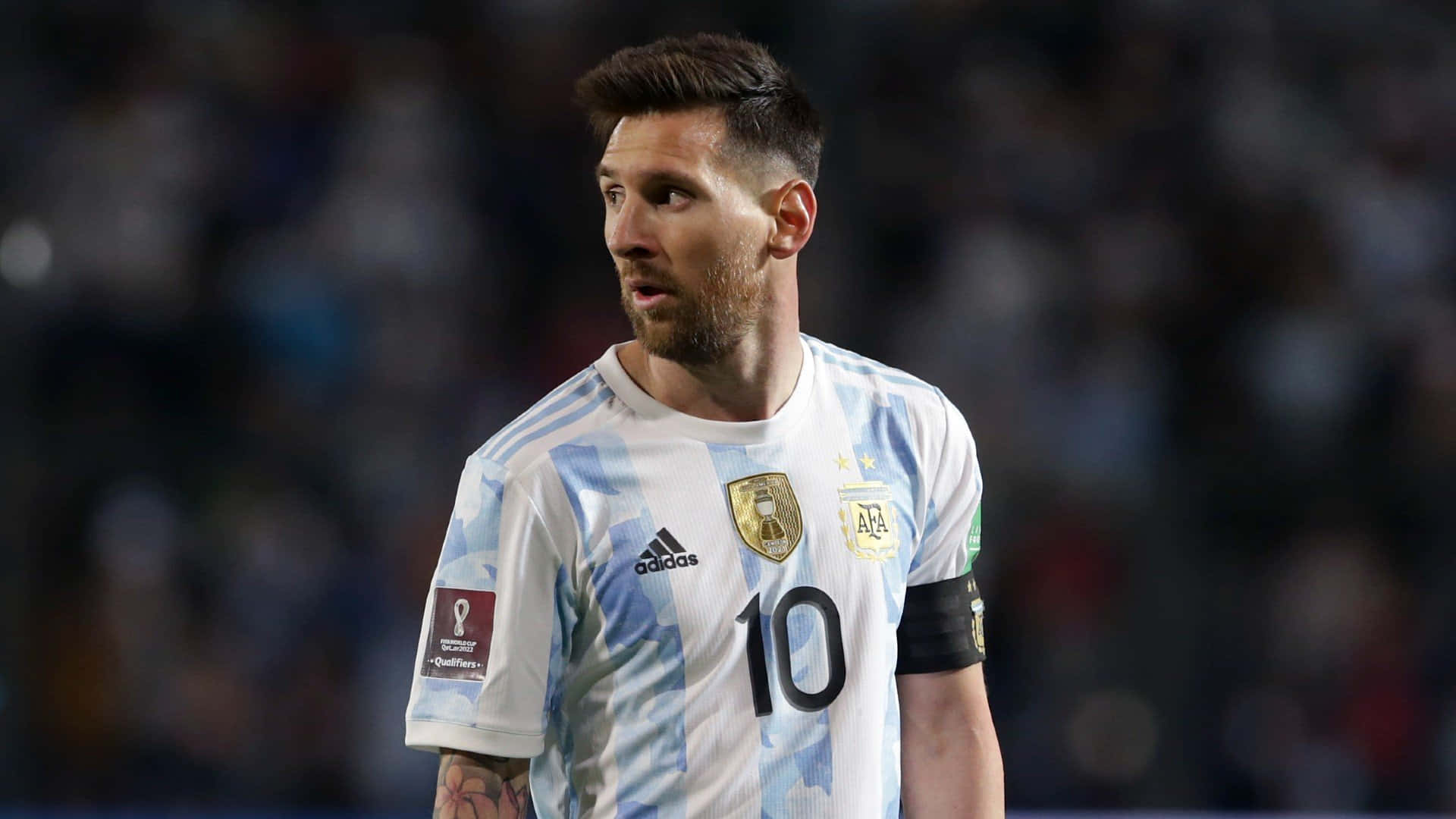 Lionel Messi Argentinië Jersey 2022 Achtergrond