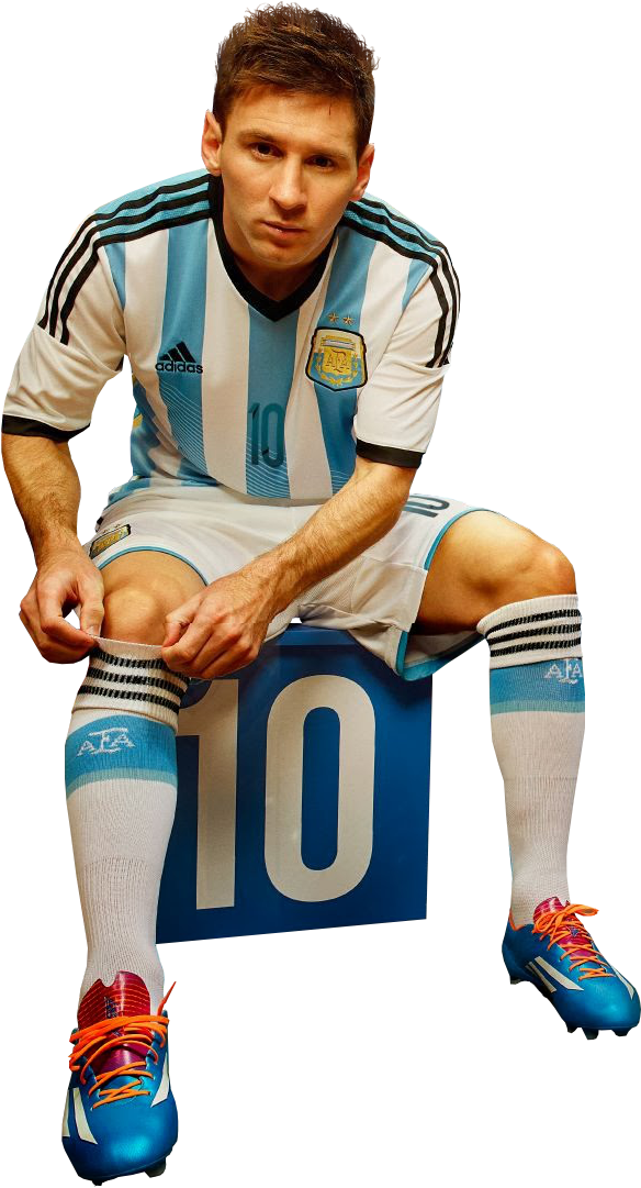 Lionel Messi Argentina Kit PNG