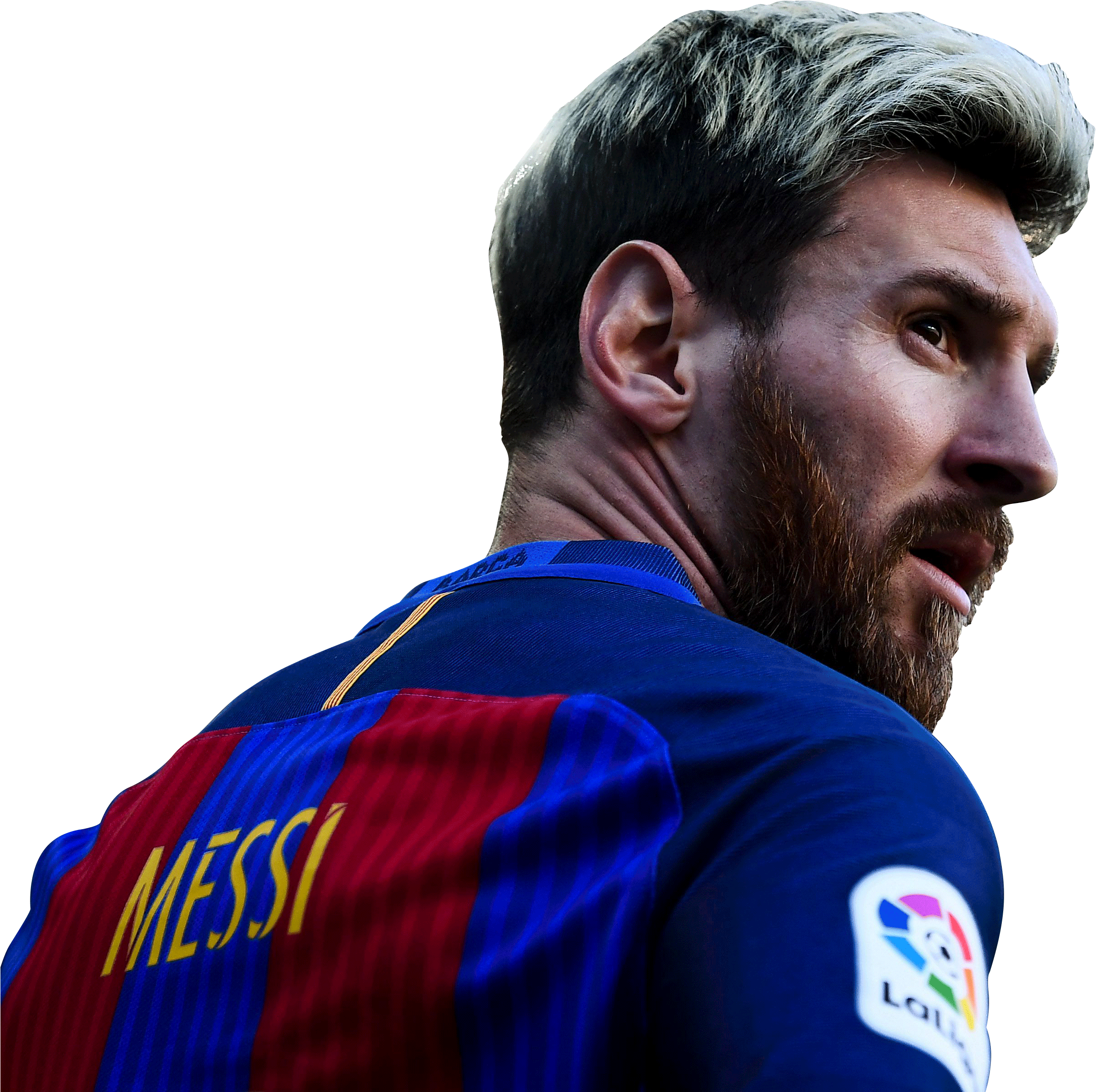 Lionel Messi Barcelona Profile PNG