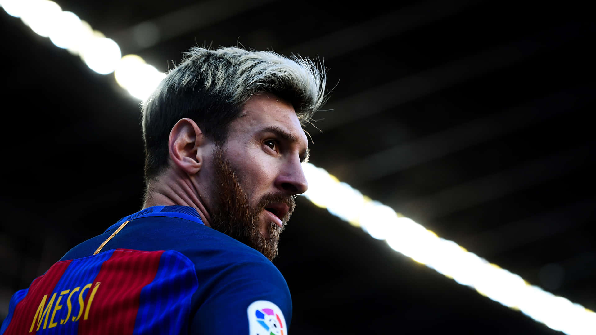 Lionel Messi Barcelona Profile4 K Wallpaper