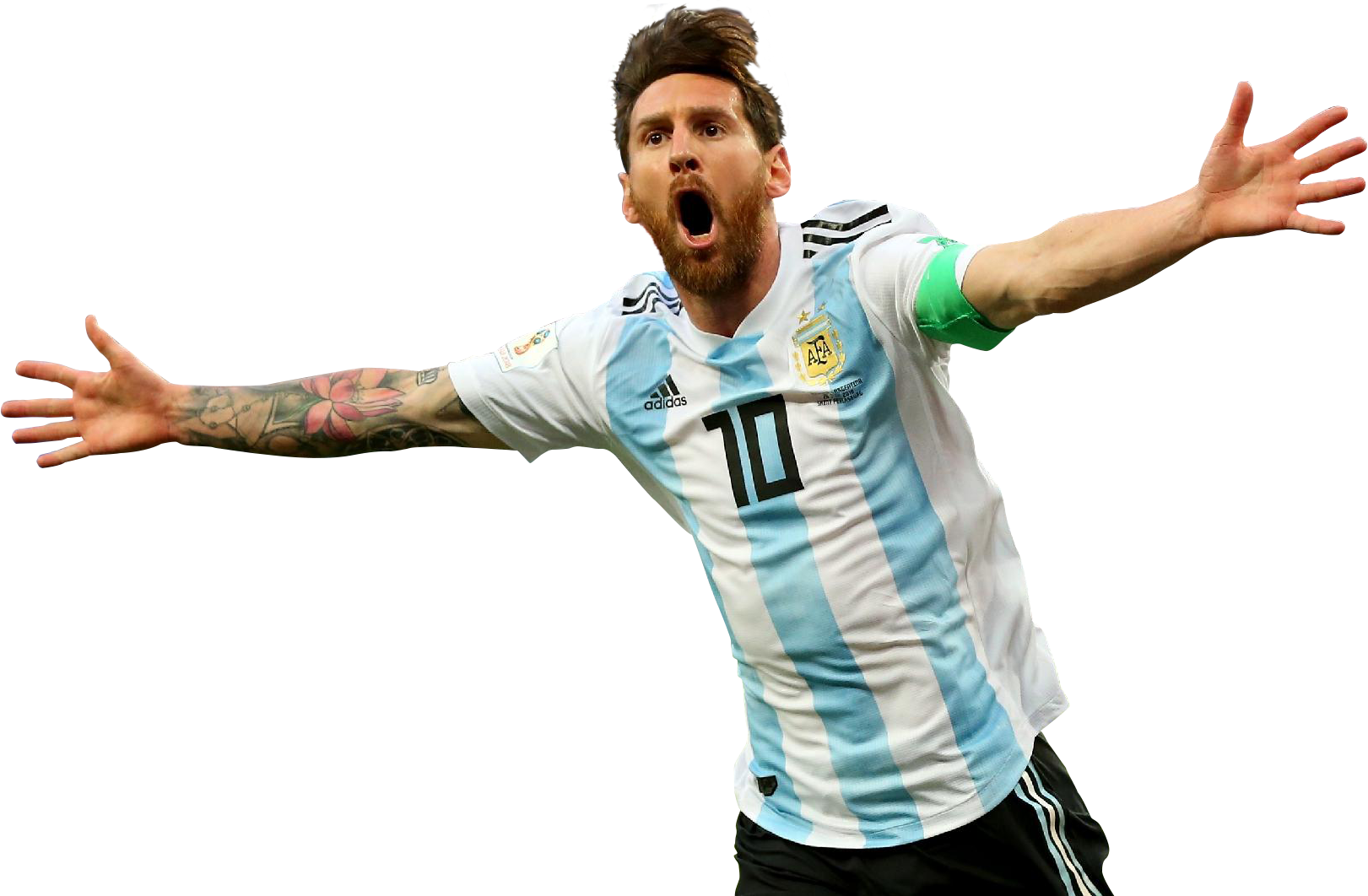 Lionel Messi Celebration Argentina PNG
