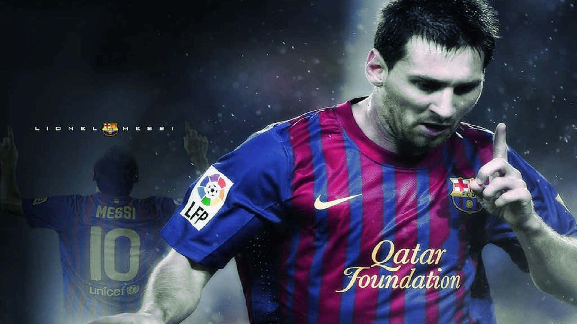 Lionel Messi – Cool, Confident and Unstoppable Wallpaper