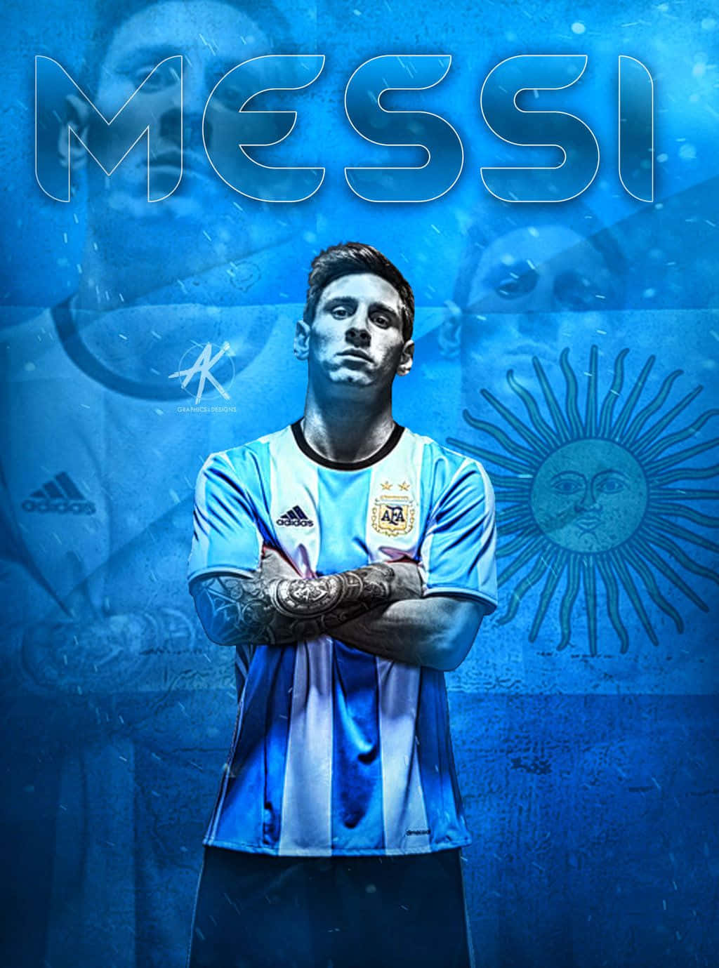 Lionel Messi – Cool & Gifted Fodbold Phenom Wallpaper Wallpaper